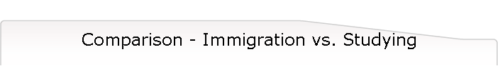 Comparison - Immigration vs. Studying